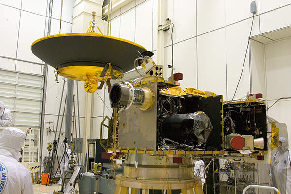 The New Horizons spacecraft will study Pluto’s surface and gather images and scientific data. Credit: Nasa/Johns Hopkins University APL/SwRI.