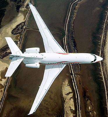 The fly-by-wire Falcon 7X is the latest member of the Falcon family of aircraft and flies faster, farther and higher than its predecessors.