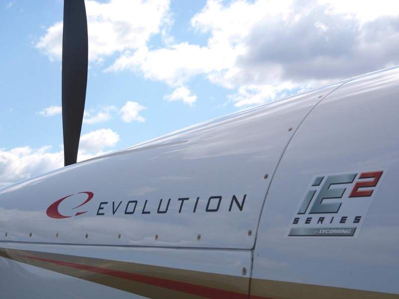 The Integrated Electronic Engine (iE2) of the aircraft was developed by Lycoming Engines. Credit: Lancair.
