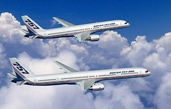 The Boeing 757-300, the newest member of the well established 757/767 family of medium-sized aeroplanes, is the largest single-aisle twinjet ever made.