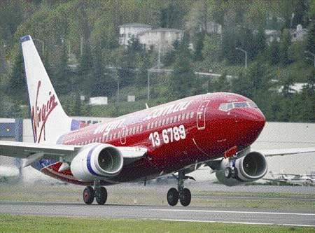 Virgin Blue of Australia was one of the major customers for the 737-800, a stretched version for 162-189 passengers.