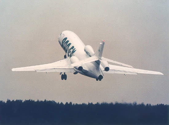 Maximum speed of the 900EX is 890km/h. Range is up to 8,334km.
